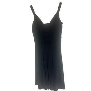 Joseph Ribkoff Black Sleeveless Fit & Flare Dress Women's 8 Elegant Zipper Back